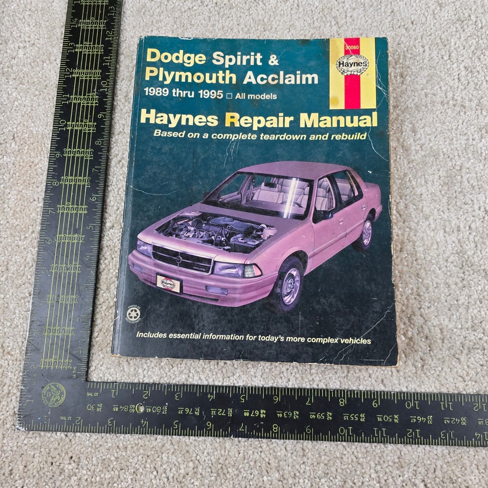 Haynes Repair Manual Dodge Spirit Plymouth Acclaim 1989-1995 #30060
